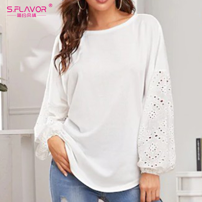 FLAVOR 2020 New Autumn Women Casual Solid T Shirt Fashion Long Sleeve Hollow Out O Neck Tee Top Lady Basic Loose T Shirt, White
FLAVOR 2020 New Autumn Women Casual Solid T Shirt Fashion Long Sleeve Hollow Out O Neck Tee Top Lady Basic Loose T Shirt, White