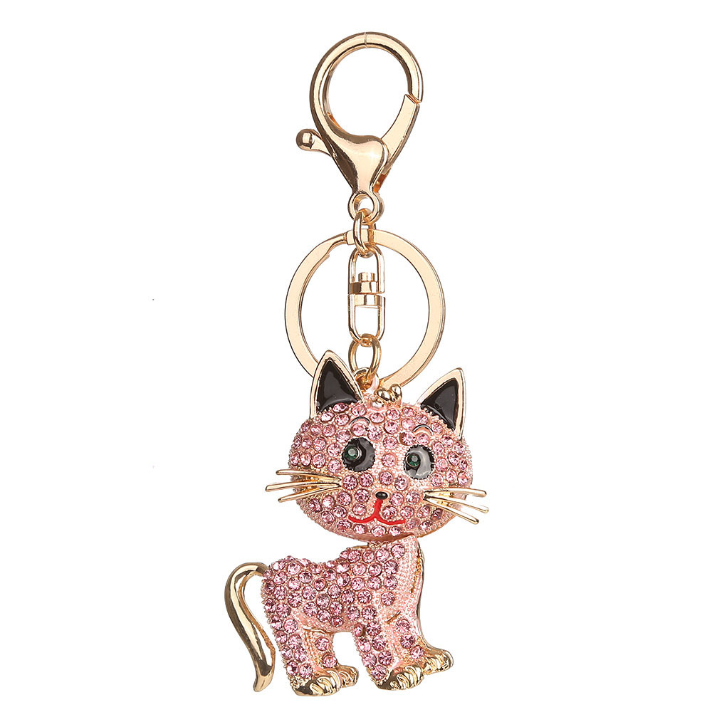 Beauty Cute Lovely High Heeled Shoes Rhinestone Crystal Keychain Charm Pendent Accessories Girl Women Purse Charm keyring jewelry