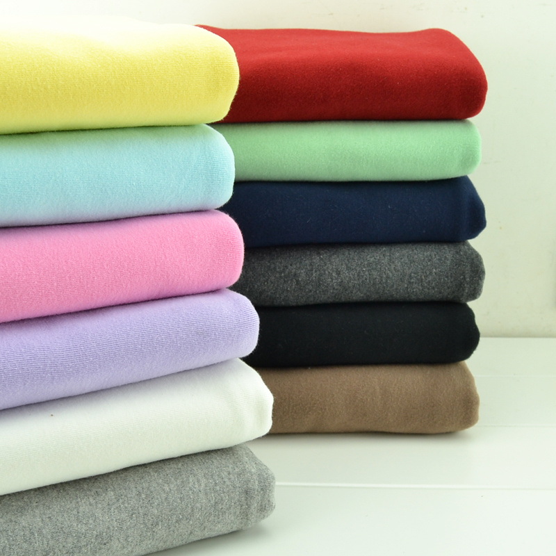 Stretch Brushed Cotton Lycra Knitted Fabric Baby Close fitting Clothes