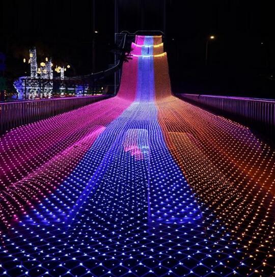 10M 8M 2000LED Christmas Lights Christmas Net Light Fairy Tale Party Garden Wedding Decoration Curtain Lights DHL 2016091
