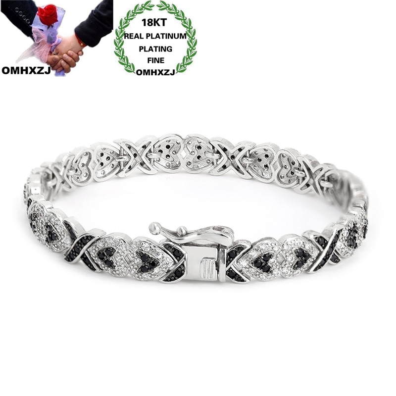 Other Bracelets OMHXZJ Wholesale BA150 European Fashion Woman Girl Party Birthday Wedding Gift Simple Heart Zircon 18KT White Gold Bracelet
Other Bracelets OMHXZJ Wholesale BA150 European Fashion Woman Girl Party Birthday Wedding Gift Simple Heart Zircon 18KT White Gold Bracelet