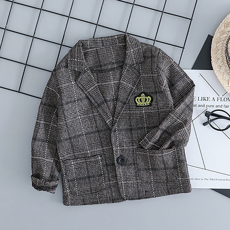 Baby Boy Clothes Sets Children Clothes Suits 2019 Autumn Kids Gentleman Style Coats T Shirt Pants 3pcs infant boys outfits 3M-3T T191024
