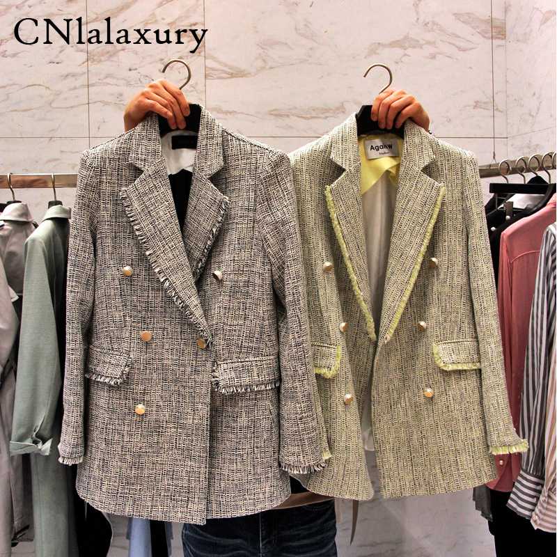 Spring Autumn Korean Jakcet Coat Stripes Classic Sut Double-breasted blazer femme Long Female Small Women Blazers mulher jaqueta, Black-and-white
Spring Autumn Korean Jakcet Coat Stripes Classic Sut Double-breasted blazer femme Long Female Small Women Blazers mulher jaqueta, Black-and-white