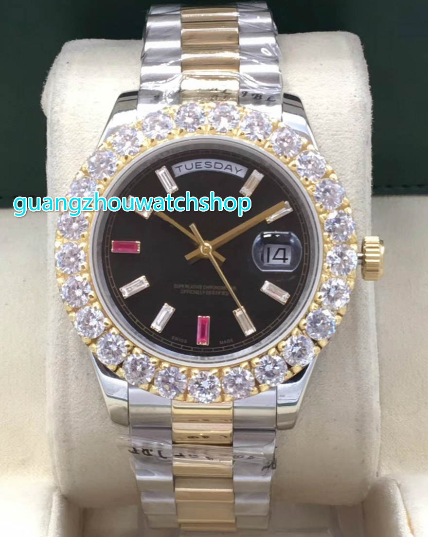 Prong set two tone diamond watch the world's best selling popular boutique watches fully automatic double calendar sports watch, Gold dial
Prong set two tone diamond watch the world's best selling popular boutique watches fully automatic double calendar sports watch, Gold dial