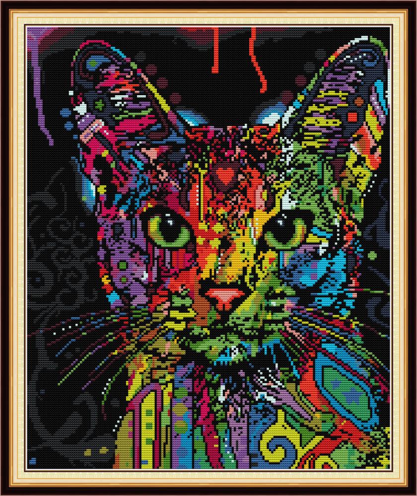 Colorful Cat home decor diy artwork kit ,Handmade Cross Stitch Craft Tools Embroidery Needlework sets counted print on canvas DMC 14CT /11CT
Colorful Cat home decor diy artwork kit ,Handmade Cross Stitch Craft Tools Embroidery Needlework sets counted print on canvas DMC 14CT /11CT