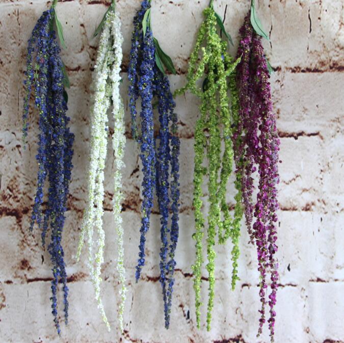 wholesale 8 Branch Artificial Lover Fruit Green Amaranthus Artificial Flower Green Plant Wedding Home DIY Decoration Foam Flowers