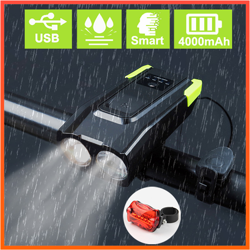 Cycling Induction Bicycle Front Light Set USB Rechargeable Smart Headlight With Horn 800 Lumen LED Bike Lamp
Cycling Induction Bicycle Front Light Set USB Rechargeable Smart Headlight With Horn 800 Lumen LED Bike Lamp