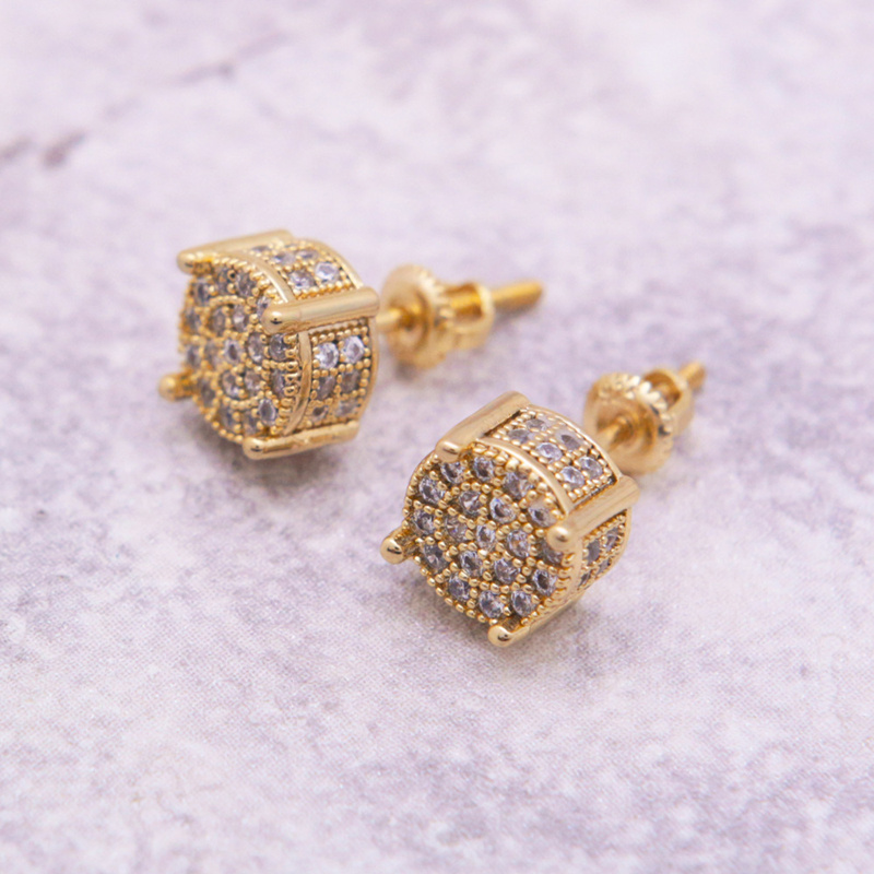Hiphop Zircon Earrings For Men And Women Gold Plated Ear Stud Ice Out Hip Hop Jewelry Hot Sale
Hiphop Zircon Earrings For Men And Women Gold Plated Ear Stud Ice Out Hip Hop Jewelry Hot Sale