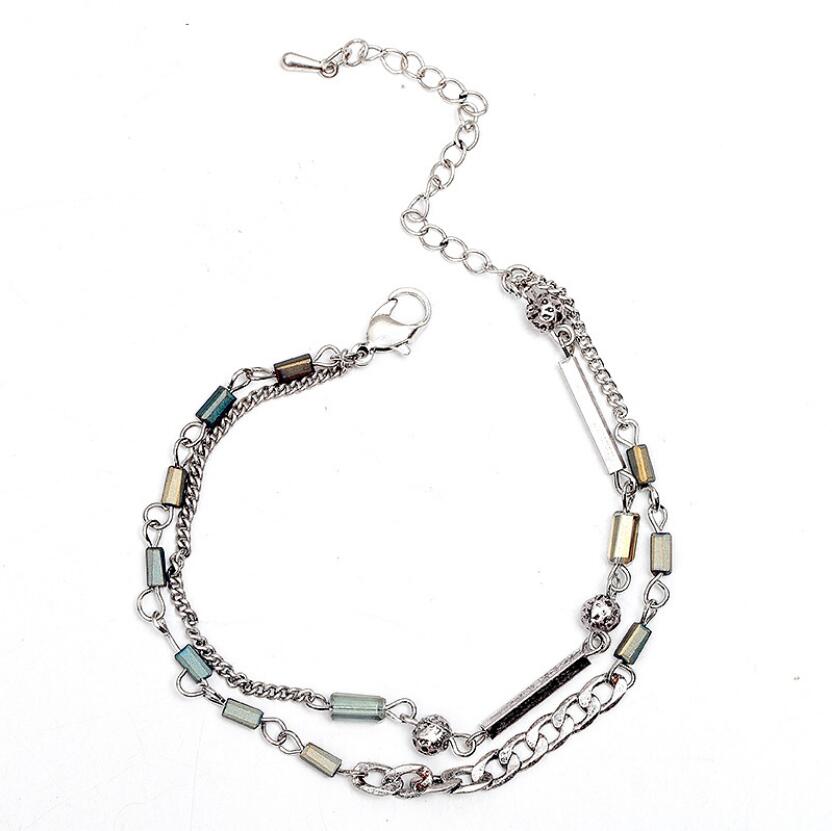 Stylish Womens Link Bracelet and Mens Stainless Steel Link Bracelets Vintage Metal Chain MultiLayer Bracelet Jewelry Lightweight for Daily Use Z250910