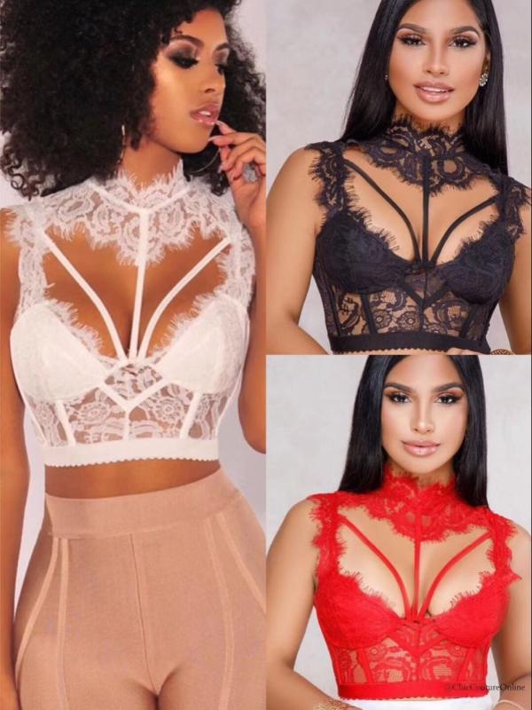 3 Colors Ladies HL Bandage Top Wear Sexy Lace Short Tank Fashion Celebrity Wear, Black
3 Colors Ladies HL Bandage Top Wear Sexy Lace Short Tank Fashion Celebrity Wear, Black
