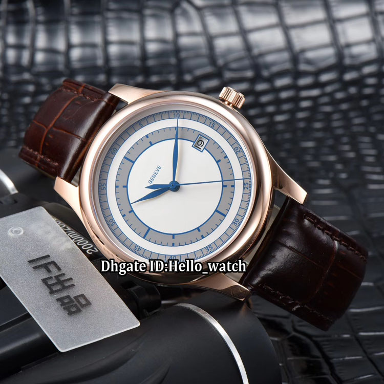 Luxury New Classical Calatrava 5296 5296R-001 White/Blue Dial Japan Miyota 8215 Automatic Mens Watch Rose Gold Case Leather Strap Watches, P-05d
Luxury New Classical Calatrava 5296 5296R-001 White/Blue Dial Japan Miyota 8215 Automatic Mens Watch Rose Gold Case Leather Strap Watches, P-05d
