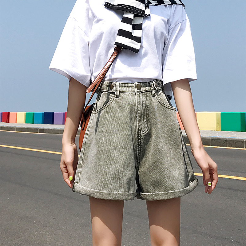 Casual Denim Shorts Vintage Jeans Woman High Wasit Short Pants Mujer Plus Size Jean Shorts Women Summer Krotkie Spoden, Blue
Casual Denim Shorts Vintage Jeans Woman High Wasit Short Pants Mujer Plus Size Jean Shorts Women Summer Krotkie Spoden, Blue