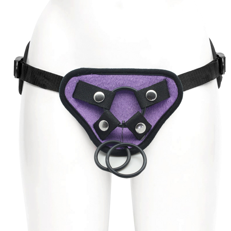 Adjustable Black Plush Strap-on Harness Lesbian Dildo Accessories Bondage Adult Strapon Penis