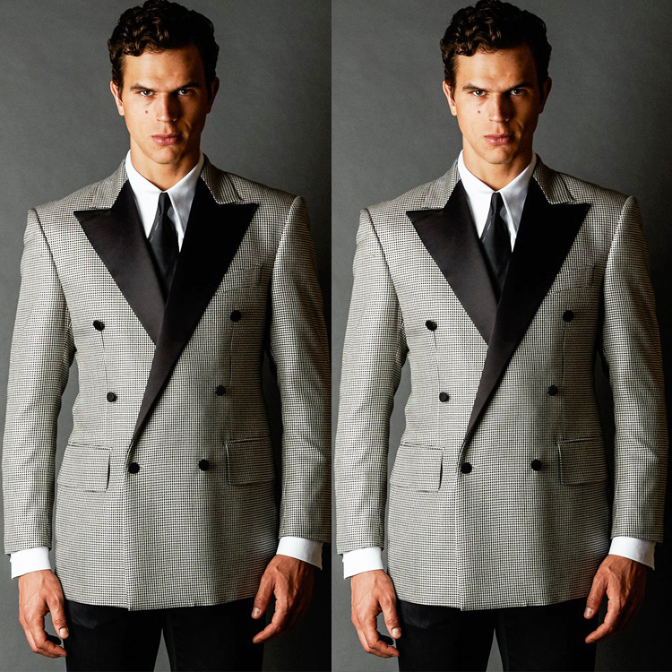 Unique Design Mens Designer Jackets Black Satin Peaked Lapel Double Breasted Wedding Tuxedos One Piece Men Formal Prom Jacket Blazer