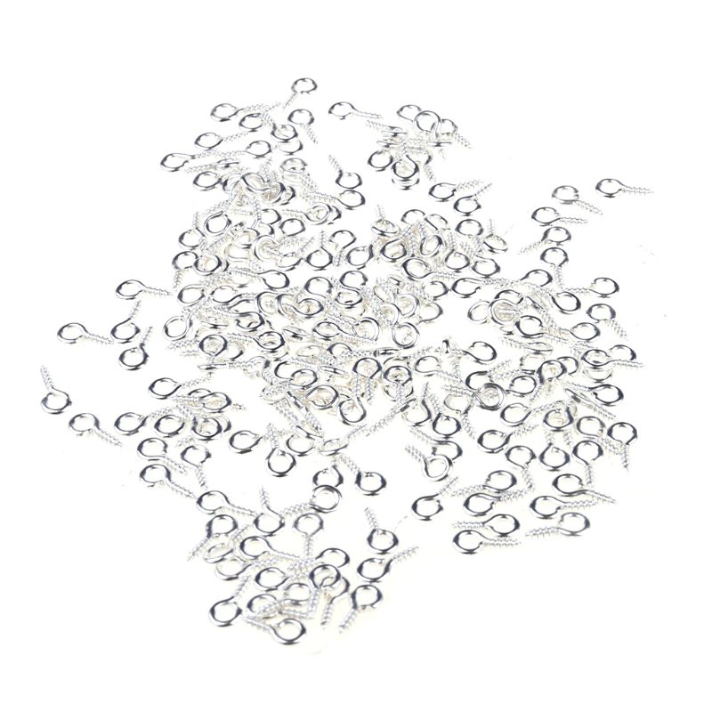 600 Mini Screw Eye Pin Peg Jewelry Small Screw Eye Pins, pins Hooks, Eyelets Threaded Silver Clasps Hooks Screws
600 Mini Screw Eye Pin Peg Jewelry Small Screw Eye Pins, pins Hooks, Eyelets Threaded Silver Clasps Hooks Screws