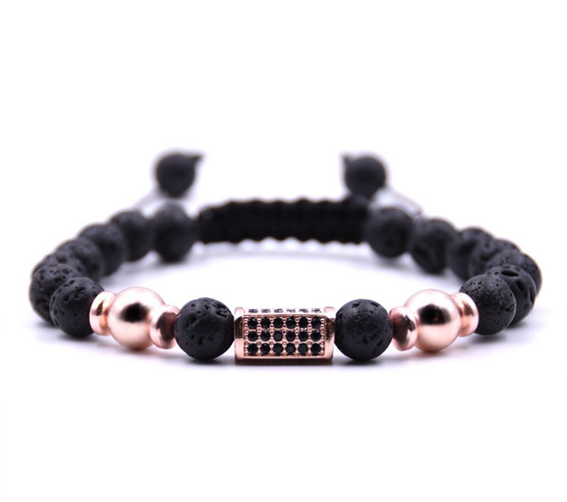 Natural stone hand-woven bracelet couple diffuser beads cure Aura birthday gift bracelet