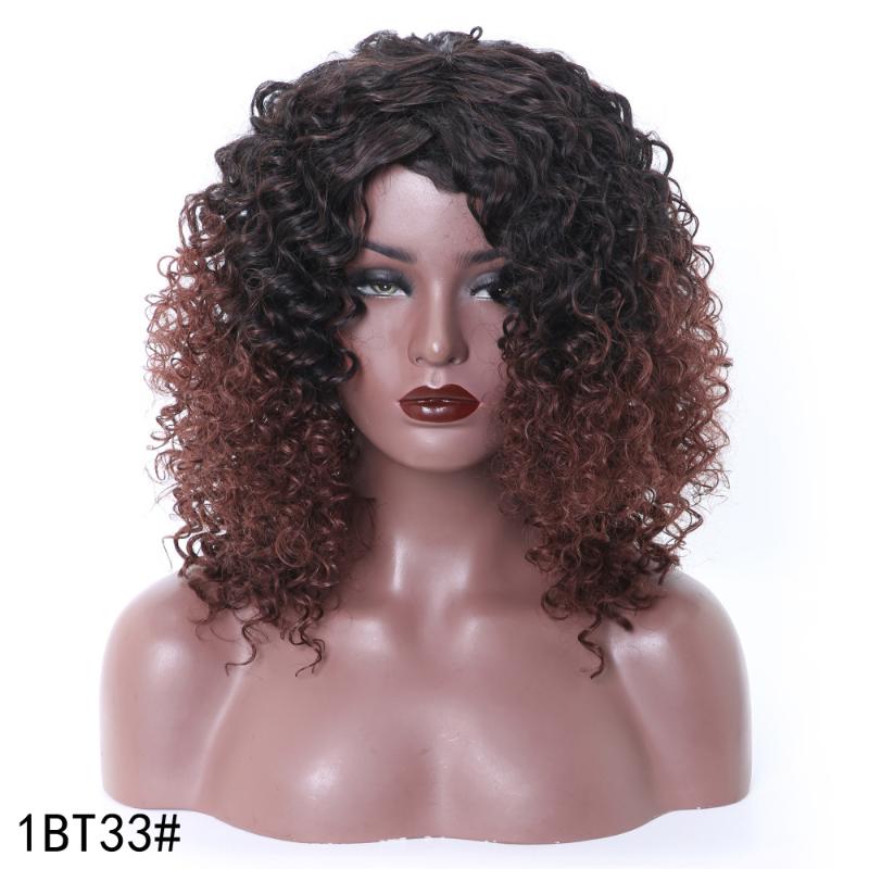 Curl Synthetic Afro Wigs Ombre Color Black Gold Brown Kinky Curl Wigs 12 Inch Short For Black Women Pixie Cut Wig, 1b
Curl Synthetic Afro Wigs Ombre Color Black Gold Brown Kinky Curl Wigs 12 Inch Short For Black Women Pixie Cut Wig, 1b