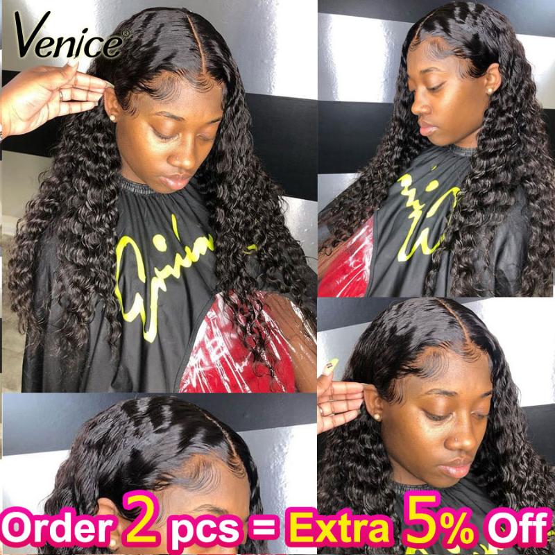 Venice Hair 13X6 Lace Front Human Hair Wigs With Baby Pre Plucked Hairline Curly Remy Lace Frontal Wig For Black Women, Natural color
Venice Hair 13X6 Lace Front Human Hair Wigs With Baby Pre Plucked Hairline Curly Remy Lace Frontal Wig For Black Women, Natural color