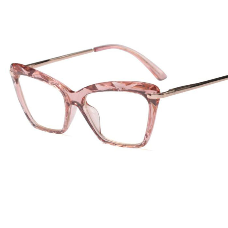 New Cat Eye Transparent Women039s Glasses Spectacles Clear Frame Female Eyeglass Frame Fashion Myopia Nerd Glasses Lens