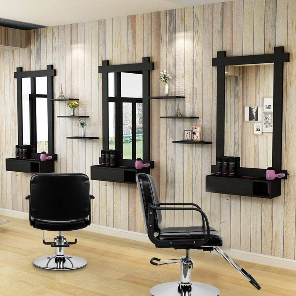 Furniture Woman Barber Chair Hairdressing Chair Black
