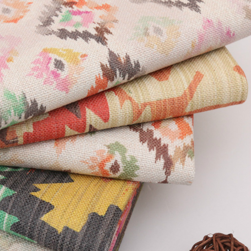 Width 145cm Wholesale Thick Upholstery Sofa Linen Cotton Old Coarse Cloth Bohemian style Diy Curtain Canvas Fabric