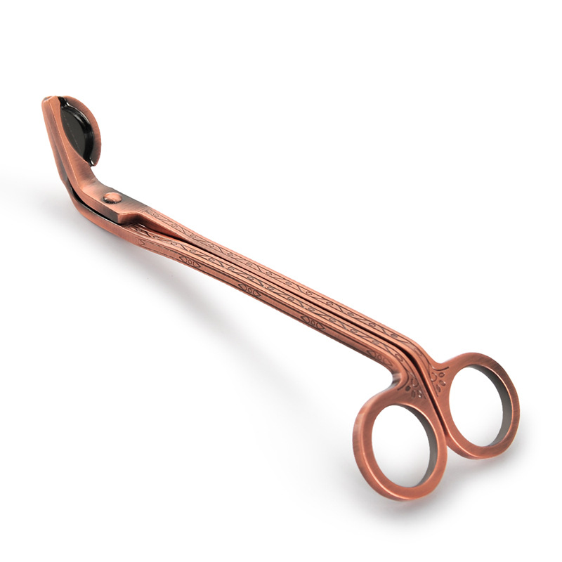 New 50pcs 18cm Stainless Steel Candle Scissors Wick Trimmer Snuffers Gift Oil Lamp Trim Scissor Cutter Snuffer Tool Tools