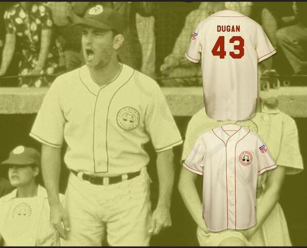 Wholesale Tom Hanks 43 Jimmy Dugan Rockford Peaches Baseball Jersey Stitched Men's Movie Baseball Jerseys Beige Stitched jersey shirt, Blue;black
Wholesale Tom Hanks 43 Jimmy Dugan Rockford Peaches Baseball Jersey Stitched Men's Movie Baseball Jerseys Beige Stitched jersey shirt, Blue;black