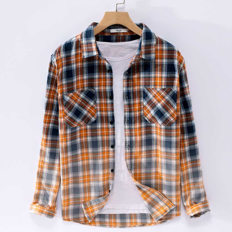 100% Cotton plaid men shirts brand fashion shirt for men autumn long-sleeved plaid shirt mens casual gradient shirts male camisa, Khaki
100% Cotton plaid men shirts brand fashion shirt for men autumn long-sleeved plaid shirt mens casual gradient shirts male camisa, Khaki