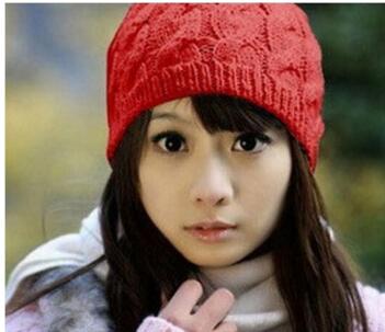 Korean Edition hot pineapple hat, handmade knitted hat, lady's autumn winter wool hat Free Delivery L540