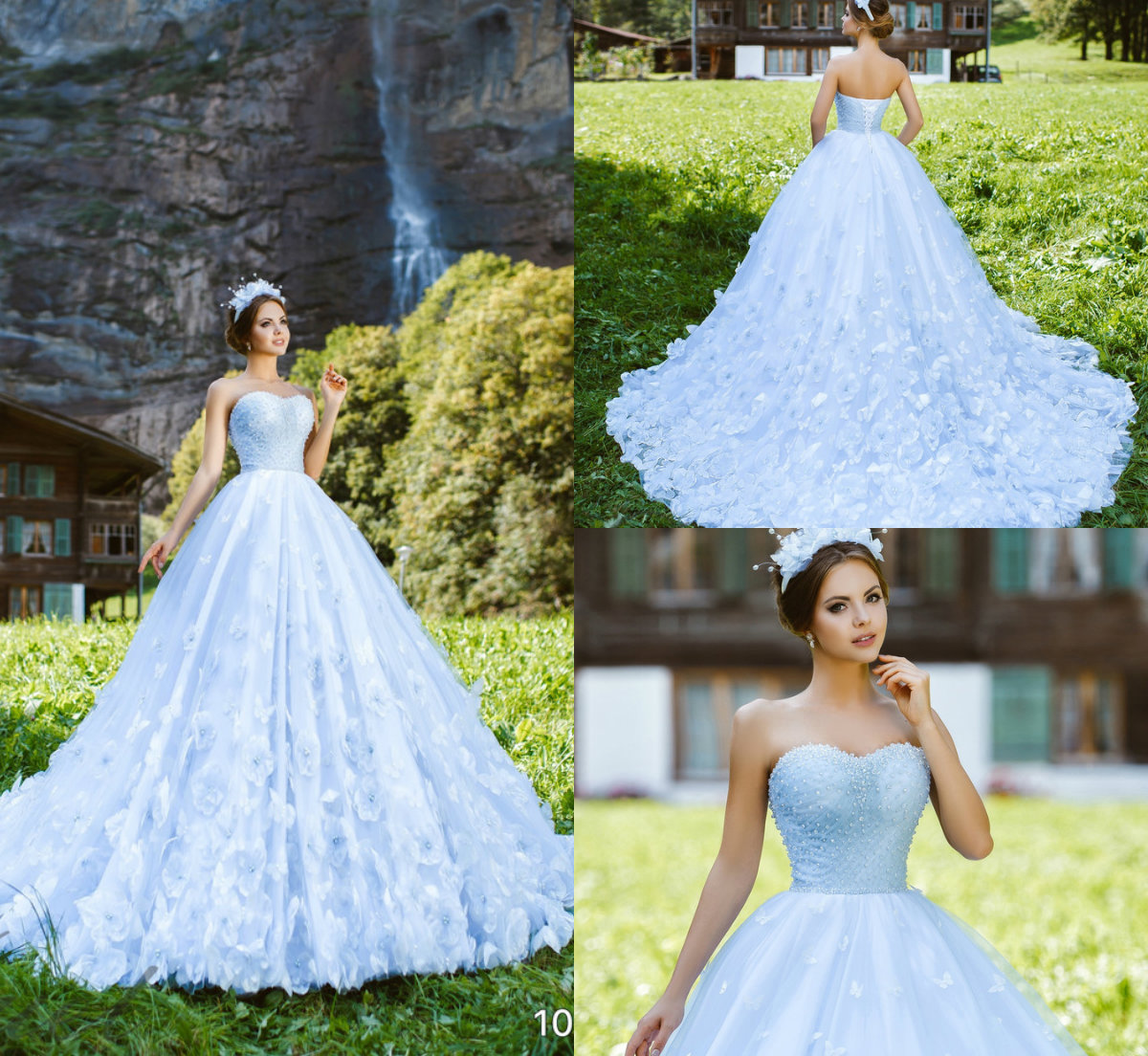 Light Blue Prom Dresses Princess Sweetheart Lace 3D Floral Appliqued Sequins Beads Quinceanera Dresses Custom Made Evening Gowns
Light Blue Prom Dresses Princess Sweetheart Lace 3D Floral Appliqued Sequins Beads Quinceanera Dresses Custom Made Evening Gowns