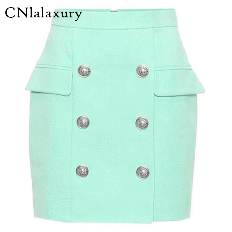 CNlalaxury Elegant Women Slim Short Skirt High Waist Solid Buttons Fashion All-matched Skirts faldas mujer moda 2020 jupe femme, Gold
CNlalaxury Elegant Women Slim Short Skirt High Waist Solid Buttons Fashion All-matched Skirts faldas mujer moda 2020 jupe femme, Gold