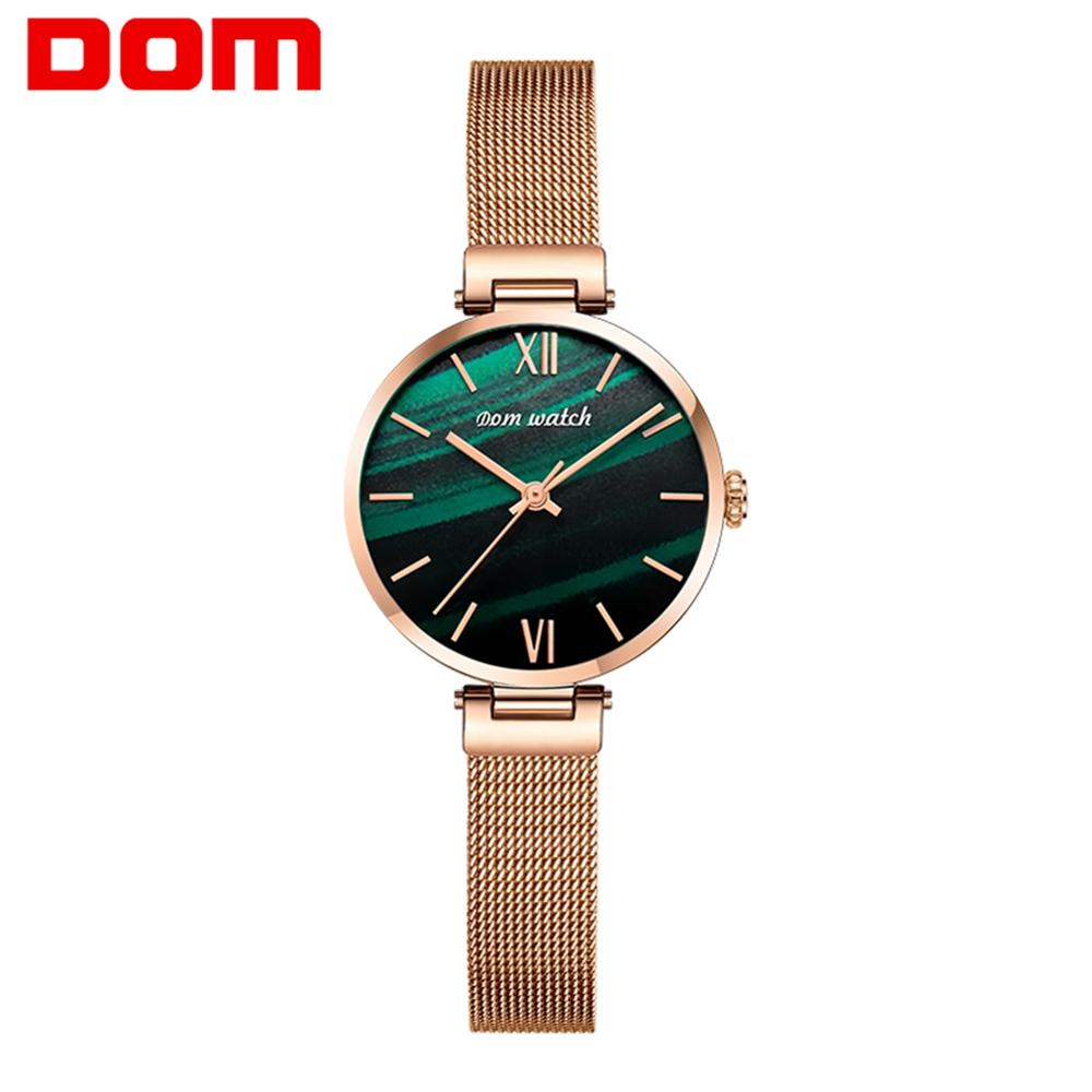 DOM Women Watches New Rose Gold Ladies Bracelet Watch Womens Quartz Dress Malachite Green Wristwatch Feminino Clock G-1286G-3M, Black
DOM Women Watches New Rose Gold Ladies Bracelet Watch Womens Quartz Dress Malachite Green Wristwatch Feminino Clock G-1286G-3M, Black