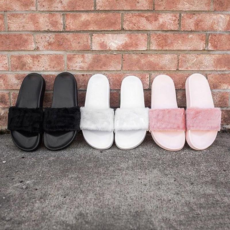 High Quality Leadcat Fenty Rihanna Faux Fur Slippers Women Indoor Sandals Girls Fashion Scuffs Pink Black White Grey Slides With Box
High Quality Leadcat Fenty Rihanna Faux Fur Slippers Women Indoor Sandals Girls Fashion Scuffs Pink Black White Grey Slides With Box