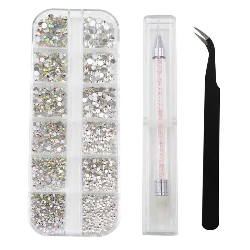 6 Sizes Multi Size Glass Rhinestones Mixed Colors Flat-back AB Colors Tip 3D Charms DIY Tips Manicure Nail Art Decorations
6 Sizes Multi Size Glass Rhinestones Mixed Colors Flat-back AB Colors Tip 3D Charms DIY Tips Manicure Nail Art Decorations