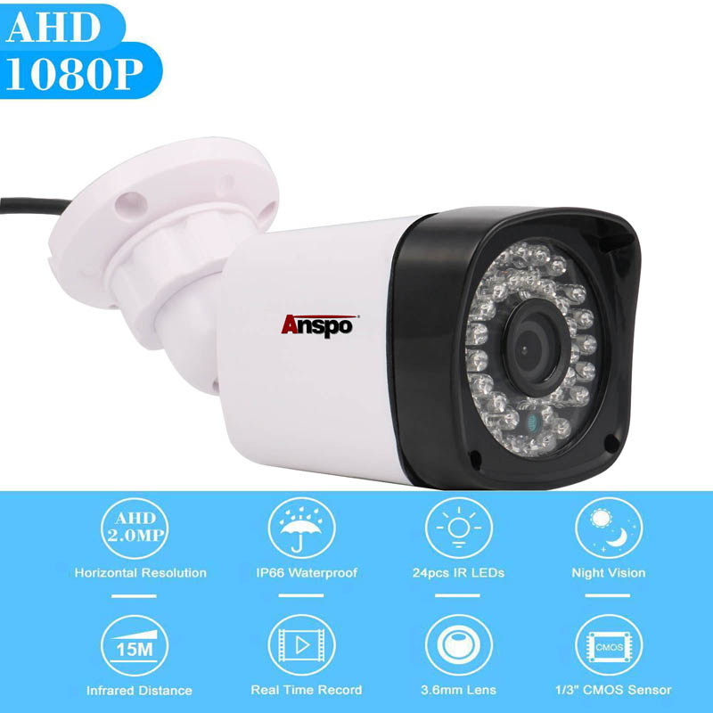 Anspo 1080P AHD CCTV Camera Security System 2.0MP Outdoor Night Vision Home Surveillance IP65 Waterproof DVR Camera Kit Replacement
Anspo 1080P AHD CCTV Camera Security System 2.0MP Outdoor Night Vision Home Surveillance IP65 Waterproof DVR Camera Kit Replacement