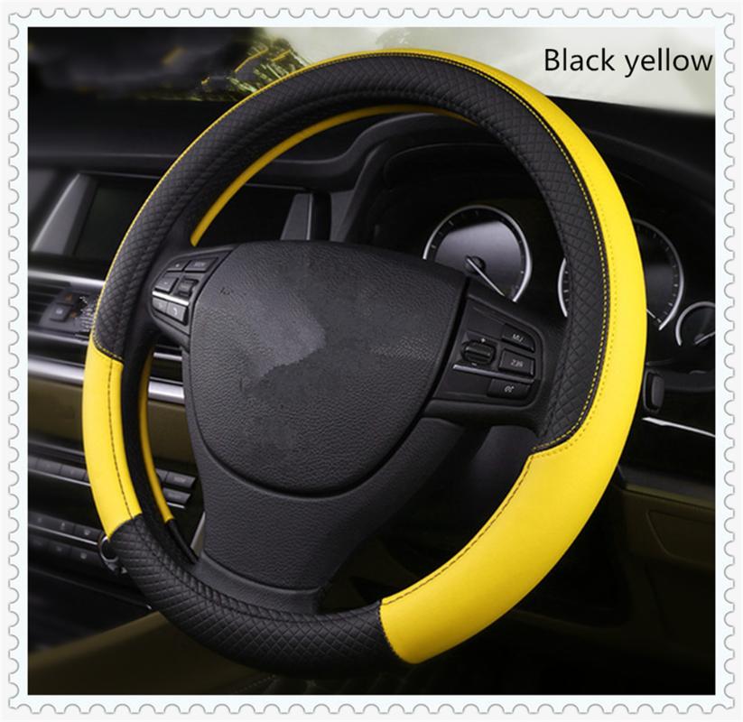 Car steering wheel cover leather non-slip fashion 37-38 cm for KIA RIO K4 K5 Sportage SORENTO venga
Car steering wheel cover leather non-slip fashion 37-38 cm for KIA RIO K4 K5 Sportage SORENTO venga