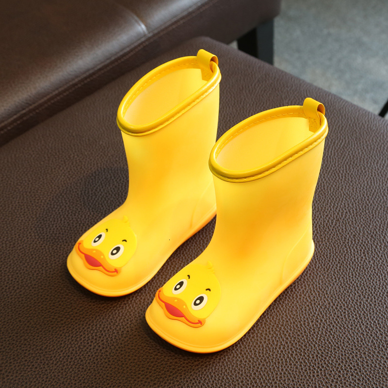 Hot Sale-Rain Boy Girl Non-slip Water Rubber Shoes