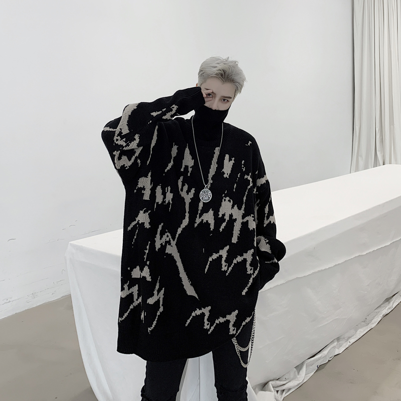 UNCLEDONJM Men Streetwear Retro Tie Dyed Pattern Hip Hop Autumn New Turtleneck Oversize Loose Fit Men's Sweater Autumn KK1298, Black
UNCLEDONJM Men Streetwear Retro Tie Dyed Pattern Hip Hop Autumn New Turtleneck Oversize Loose Fit Men's Sweater Autumn KK1298, Black