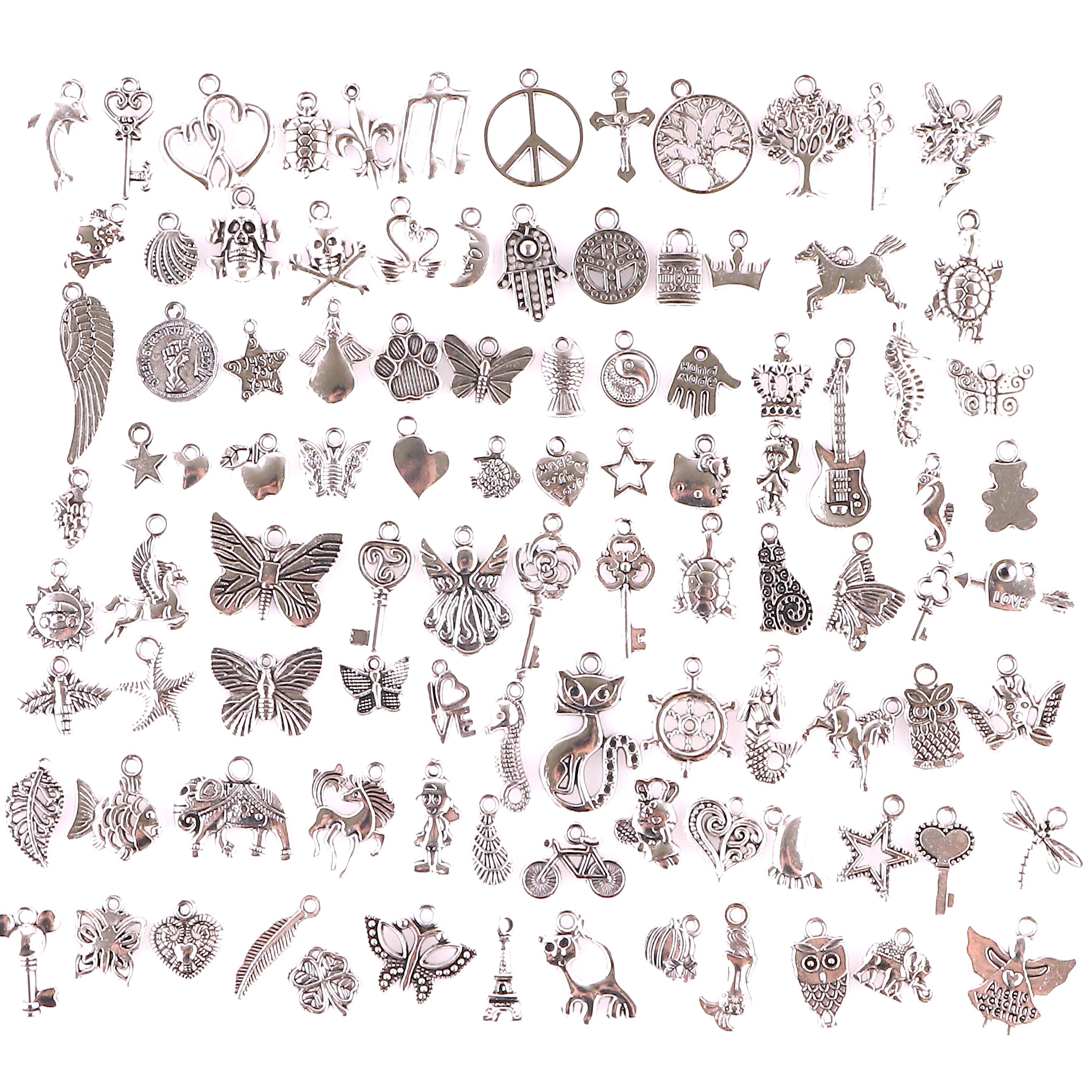 23210 100PCS Mix Animal Plant Key Charms Vintage Antique Silver Mini Alloy Pendant DIY Jewelry Making
23210 100PCS Mix Animal Plant Key Charms Vintage Antique Silver Mini Alloy Pendant DIY Jewelry Making