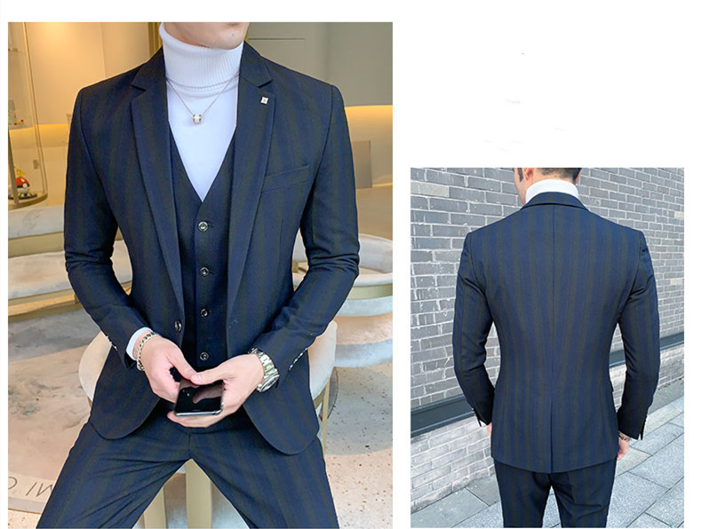Handsome Groomsmen Two Buttons Groom Tuxedos Notch Lapel Men Suits Wedding/Prom Best Man Blazer ( Jacket+Pants+Vest) 66, Same as image
Handsome Groomsmen Two Buttons Groom Tuxedos Notch Lapel Men Suits Wedding/Prom Best Man Blazer ( Jacket+Pants+Vest) 66, Same as image
