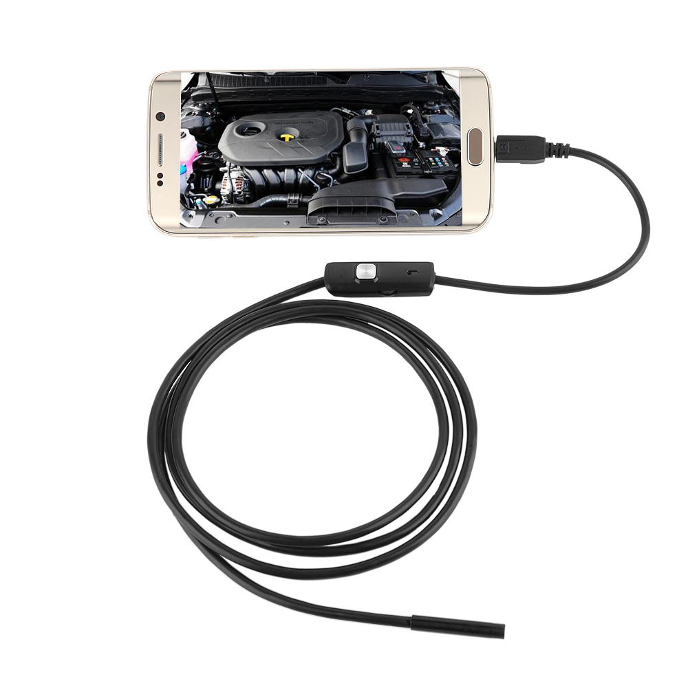 an98b phone endoscope 5 5mm cable 640480 hd usb waterproof camera for android mobile phone pc 100500mm