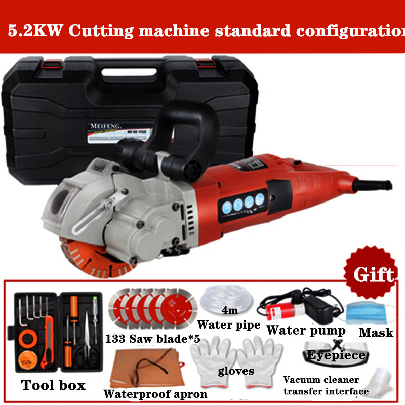 220V Electric Wall Chaser Groove Cutting Machine Wall slotting machine Steel Concrete cutting 5.2KW
220V Electric Wall Chaser Groove Cutting Machine Wall slotting machine Steel Concrete cutting 5.2KW