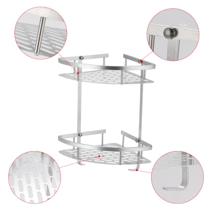 High Quality 2 Tier Corner Storage Holder Shelves Bathroom Shampoo Shower Kitchen Storage Rack Organizer Bath Accessory Sets
High Quality 2 Tier Corner Storage Holder Shelves Bathroom Shampoo Shower Kitchen Storage Rack Organizer Bath Accessory Sets