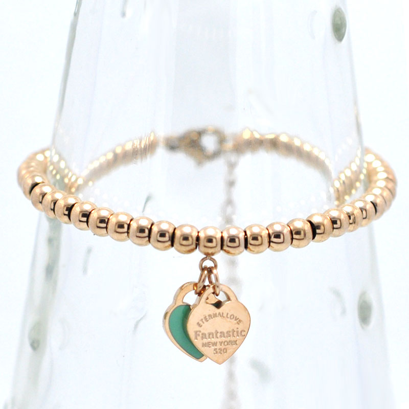 ETERNAL Couple Bracelets Double Heart Balls Beaded Bracelet For Women Couple Green Pink Charm Bracelets
ETERNAL Couple Bracelets Double Heart Balls Beaded Bracelet For Women Couple Green Pink Charm Bracelets