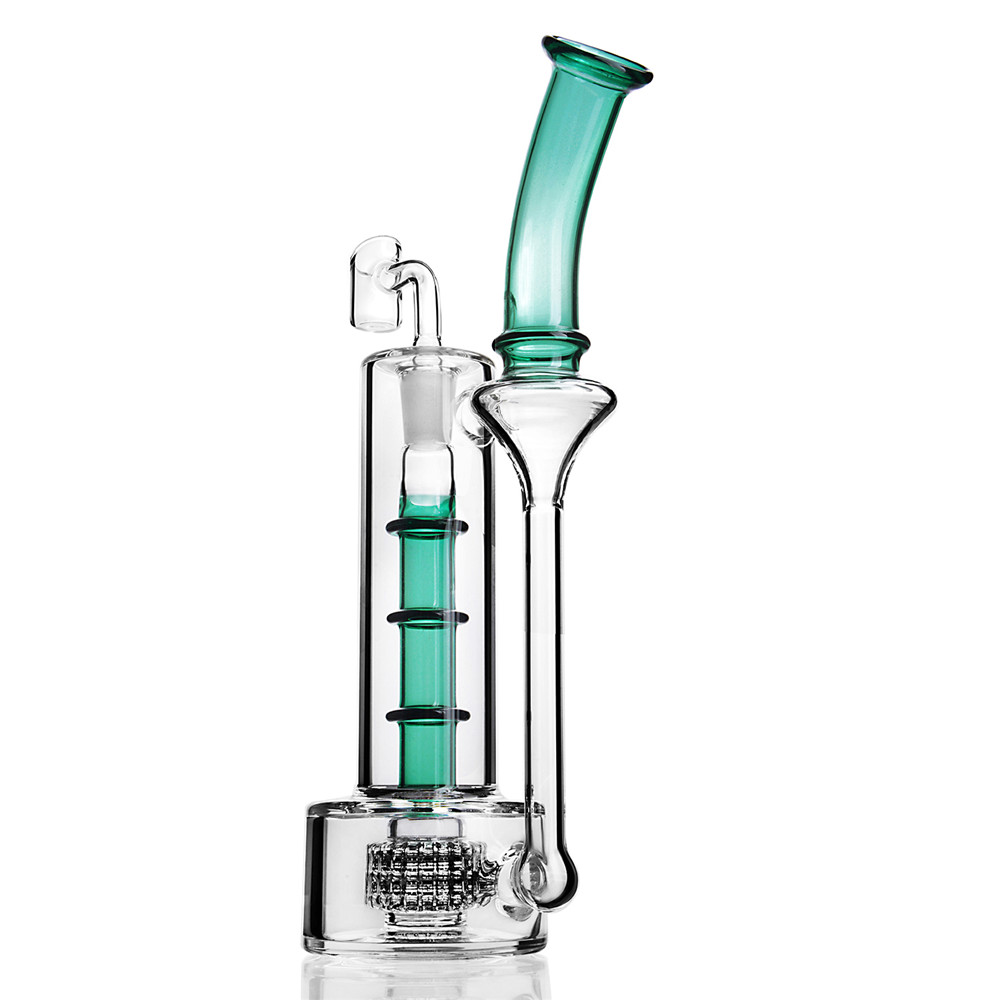 Blue green Bong Dab rig Hookahs Spline Perc recycler Oil Pipes bongs with 14 mm joint heady glass for smoking
Blue green Bong Dab rig Hookahs Spline Perc recycler Oil Pipes bongs with 14 mm joint heady glass for smoking