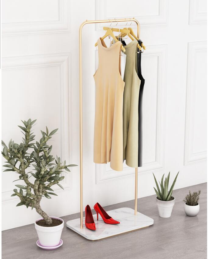 Marble metal coat hanger Bedroom Furniture living room simple modern coats hangers landing Bedside clothes rack