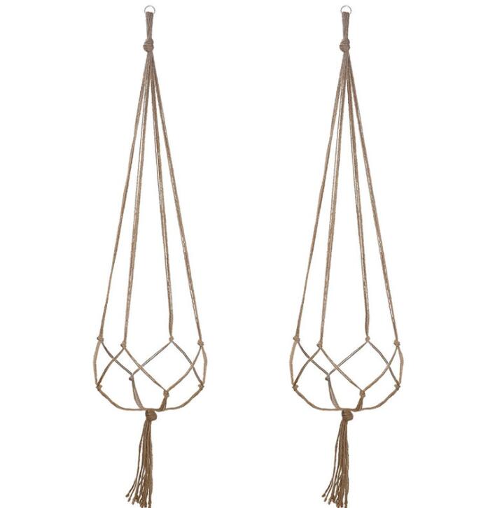 DHL 100pcs Pot Holder Knotted Macrame Plant Hanger Hook Vintage Cotton Linen Flowerpot Basket Lifting Rope Hanging Basket
DHL 100pcs Pot Holder Knotted Macrame Plant Hanger Hook Vintage Cotton Linen Flowerpot Basket Lifting Rope Hanging Basket