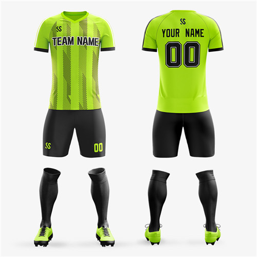 New men's soccer jerseys long sleeve shirts adult training kits blank custom soccer team uniform sets
