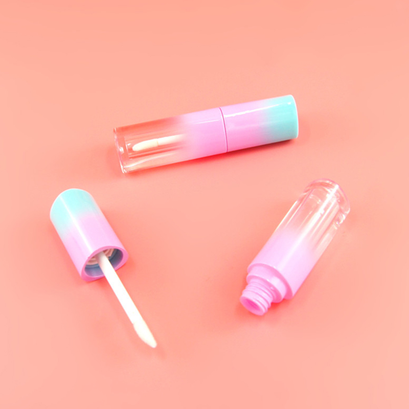 Storage Bottles & Jars 50pcs/lot 4ml Empty Gradient Pink Lip Gloss Tube Lips Bottle Brush Container Beauty Tool Refillable Lipgloss Tubes