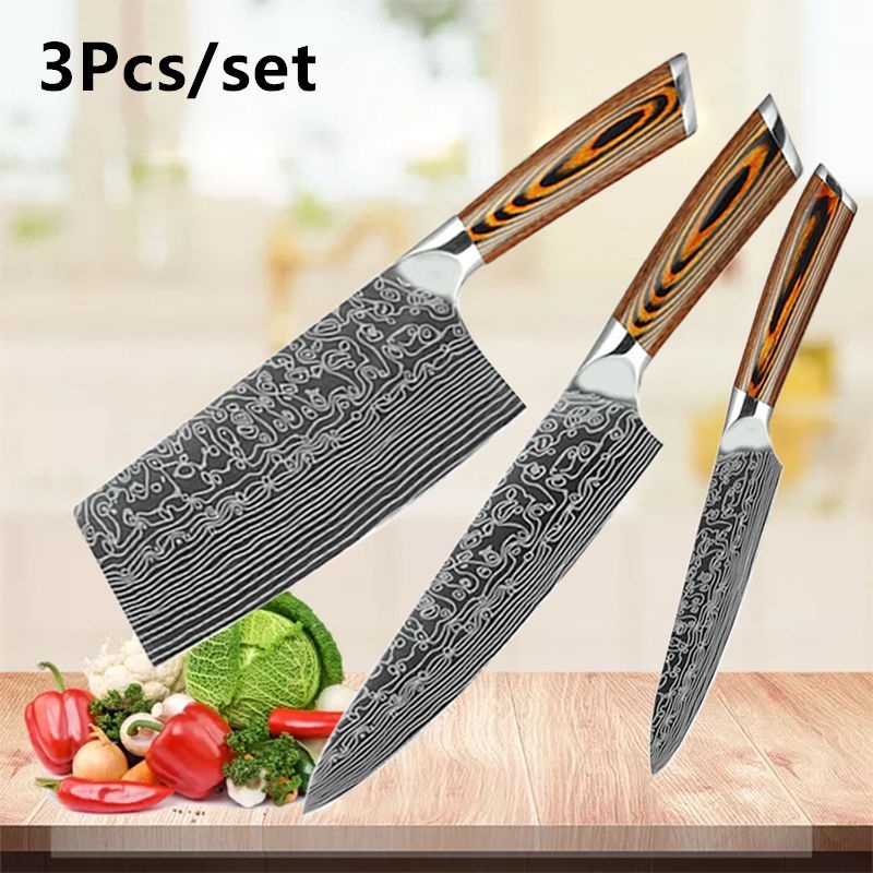 3Pcs/set Stainless Steel Chef Knife Sashimi Cuisine Kitchen Butcher Knife Fruit Cutter Vegetable Knives Tool
3Pcs/set Stainless Steel Chef Knife Sashimi Cuisine Kitchen Butcher Knife Fruit Cutter Vegetable Knives Tool